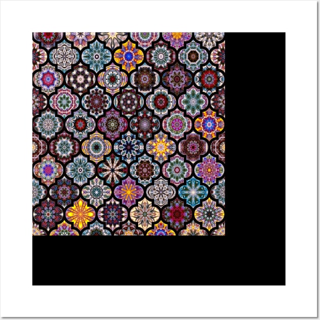 Moroccan Tile Pattern Wall Art by ArtDreamStudio